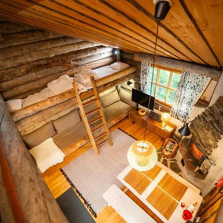Jussan Luppo - Original Log Cabin, Sauna, 100m